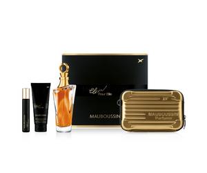 Mauboussin - Cofanetto Prestige Elixir Pour Elle : Eau de Parfum 100ml, Latte Corpo 75ml, Spray da Viaggio 20ml & Borsa a Tracolla