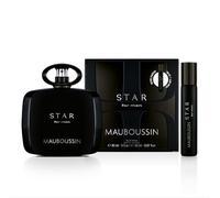 Mauboussin - Star For Men 90 ml + 20 ml (Travel Spray) - Eau de Parfum Homme - Fragranza legnosa e ambra