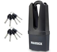 Maudex® MDE60 Lucchetto Antiscasso Alta Sicurezza - Serratura per Cancello Esterno e Lucchetti con 10 Chiave - Acciaio e Lega di Boro per Catena e Garage - Ideale per Armadietto e Palestra e Catena