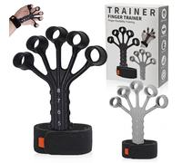 Mauepersu Finger Extensor Exerciser - Attrezzatura per le dita, 2 pezzi, in silicone regolabile, per l'avambraccio, per migliorare la funzione e il movimento delle dita