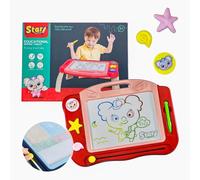 mauepersu Painting Board Giochi da 2 3 4 5 anni Regalo Ragazza Ragazza, Colorato Magnetico Disegno Giocattolo Educativo da 2-5 anni, Bordo Magnetico Travel Size Giocattoli per Bambini (rot)