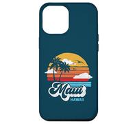 Maui Beach Hawaii Vintage Surf Throwback 80s Graphic Custodia per iPhone 12 Pro Max