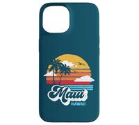 Maui Beach Hawaii Vintage Surf Throwback 80s Graphic Custodia per iPhone 15
