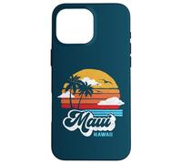 Maui Beach Hawaii Vintage Surf Throwback 80s Graphic Custodia per iPhone 16 Pro Max