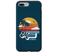 Maui Beach Hawaii Vintage Surf Throwback 80s Graphic Custodia per iPhone 7 Plus/8 Plus