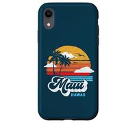 Maui Beach Hawaii Vintage Surf Throwback 80s Graphic Custodia per iPhone XR