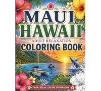 Maui Coloring Book Adult Relaxation