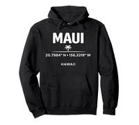 Maui Hawaii Coordinate Tropical Island Travel Design Felpa con Cappuccio