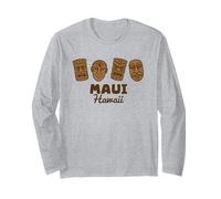 Maui Hawaii Tiki Dei hawaiani Tikis Totem Maschere Souvenir Maglia a Manica