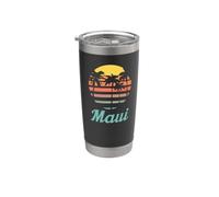 Maui Hawaii Vintage Sunset Bicchiere termico in acciaio inox doppia parete