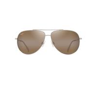 Maui Jim Hauoli XL Occhiali, Shiny Lt Gold W/Orange&Yellow, 62-12-145 Unisex-Adulto