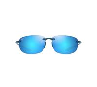 Maui Jim Hookipa Occhiali da Sole, Shiny Transparent Blue, 64-14-140 Unisex-Adulto