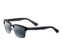 Maui Jim Kawika Occhiali, Black Gloss with Antique Pewter, 54 Unisex-Adulto