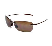 Maui Jim Lighthouse - Occhiali da sole polarizzato Rootbeer, unisex, classico, wrap-around, UV Protection