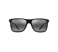 Maui Jim Occhiali da sole da uomo Pailolo con lenti polarizzate brevettate, Nero/Grigio Neutro Polarizzato, Large