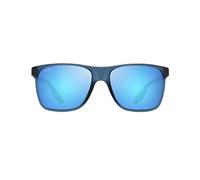 Maui Jim Occhiali da sole da uomo Pailolo con lenti polarizzate brevettate, Opaco Navy/Blu Hawaii Polarizzato, Large