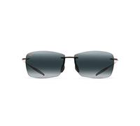 Maui Jim Occhiali da Sole, Grey Lighthouse Gloss Bla, with Patented PolarizedPlus2 Lens Technology Unisex-Adulto
