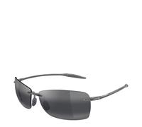 MAUI JIM Lighthouse Trans Gafas, Shiny Trasparente Light Grey, 63-12-135 Unisex Adulto