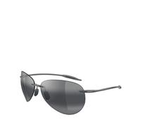 MAUI JIM Sugar Beach Trans Gafas, Shiny Trasparente Light Grey, 63-12-135 Unisex Adulto