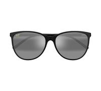 Maui Jim Ocean Mj0723s Occhiali Da Sole Unisex Nero Rotondo Grigio 58mm