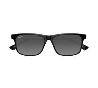 Maui Jim Okina Mj0587s Occhiali Da Sole Uomo Nero Squadrato Grigio 55mm