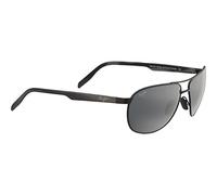 Maui Jim Unisex Castles Sunglasses, Grey Castles Black Matte, M