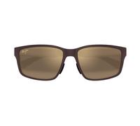 Maui Jim Walewaha Af Mj0686sa Sunglasses Men Marrone Squared Multicolore 59mm Polarizzato
