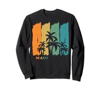 Maui Palme Che ondeggiano nel Vento Spiaggia Hawaii Vacanza Felpa