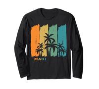 Maui Palme Hawaii Souvenir Regalo Alberi Cocco Mari del Sud Maglia a Manica