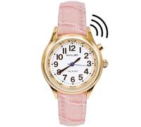 MAUJOY Orologio parlante inglese ultra sottile da donna con voce chiara e forte che parla l'ora, la data o l'ora della sveglia per anziani, vista o ciechi alterati