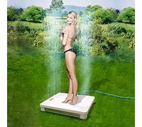 Mauk Step Action - Doccia a Pavimento per Piscina, 60 x 55 x 10 cm, Attacco a Tubo da Giardino