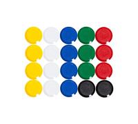 MAUL 15 mm 0,17 kg Maulpro magneti rotondi di qualità per lavagna bianca - (confezione da 20) Assorted Colours
