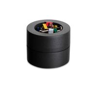 MAUL 3012490 dispenser di fermagli Nero Plastica | magnete centrale per presa rapida, scrivania più ordinata, struttura antiurto, accessori vivaci inclusi
