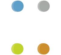 Maul 6166499 Magnete (Ø x A) 14.6 mm x 9 mm colori assortiti 8 pz.