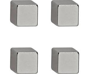 Maul 6169296 Magnete neodimio MAUL (L x A x P) 10 x 10 x 10 mm cubo Argento 4 p