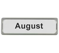 MAUL 65198-82 - Targa magnetica in plastica, 80 x 25 mm, colore: Grigio
