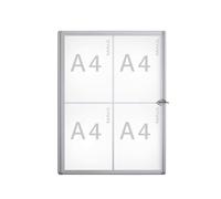MAUL 6820408, Alluminio Vetro, Argento, 4 x A4