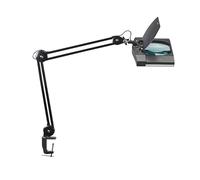 MAUL 82650 lampada 90 LED lente di ingrandimento Vitrum, klemmfuá, Nero