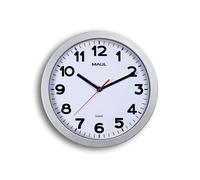 MAUL 9053195 Quarzo Wall Clock Cerchio Argento, Bianco Orologio da Parete-Ø 30 c