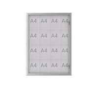 MAUL Bacheca da parete MAULexcite argento 16 A4 interno esterno