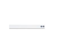 Ferro Strip MAULstandard con 2 magneti, magnetico, autoadesivo, antigraffio, 50 x 5 cm, bianco