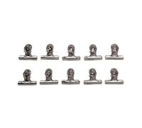 MAUL Briefklemmer aus Metall, Farbe: nickel, Breite: 50 mm, 5 Pezzi