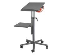 Maul Carrello proiettore MAULpro Antracite per presentazioni Ordinate | altezza adattabile, ripiano inclinabile, rotelle frenate, presa integrata, base a stella sicura