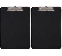 Maul |, Cartella porta blocco in plastica, A4, con pinza Nero (Confezione da 2)