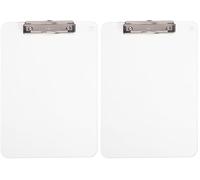 Maul |, Cartella porta blocco in plastica, A4, con pinza trasparente (Confezione da 2)