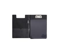 Maul Cartellina portablocco con copertina in alluminio e protezione anti-copia, formato DIN A5, tasca interna, larghezza di serraggio 8 mm, colore: nero, 2339790