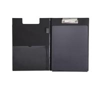 MAUL - Cartellina per Appunti con Copertina in Lamina e Protezione anticopia, DIN A4 Alto, Tasca Interna, Larghezza 8 mm, Colore: Nero