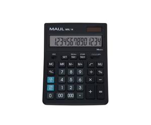 MAUL Commercial Calculator MXL14 14 Digits Includes Tax Calculator Angled
