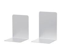 MAUL Fermalibri argento Set 2 in alluminio lucido antigraffio