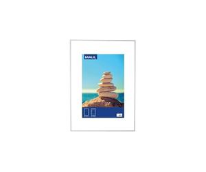 MAUL Cornice 50x70 cm MAULdesign argento B2 alluminio anodizzato | cambio immagine rapido, copertura infrangibile, angoli rinforzati, da parete o appoggio, verticale e orizzontale